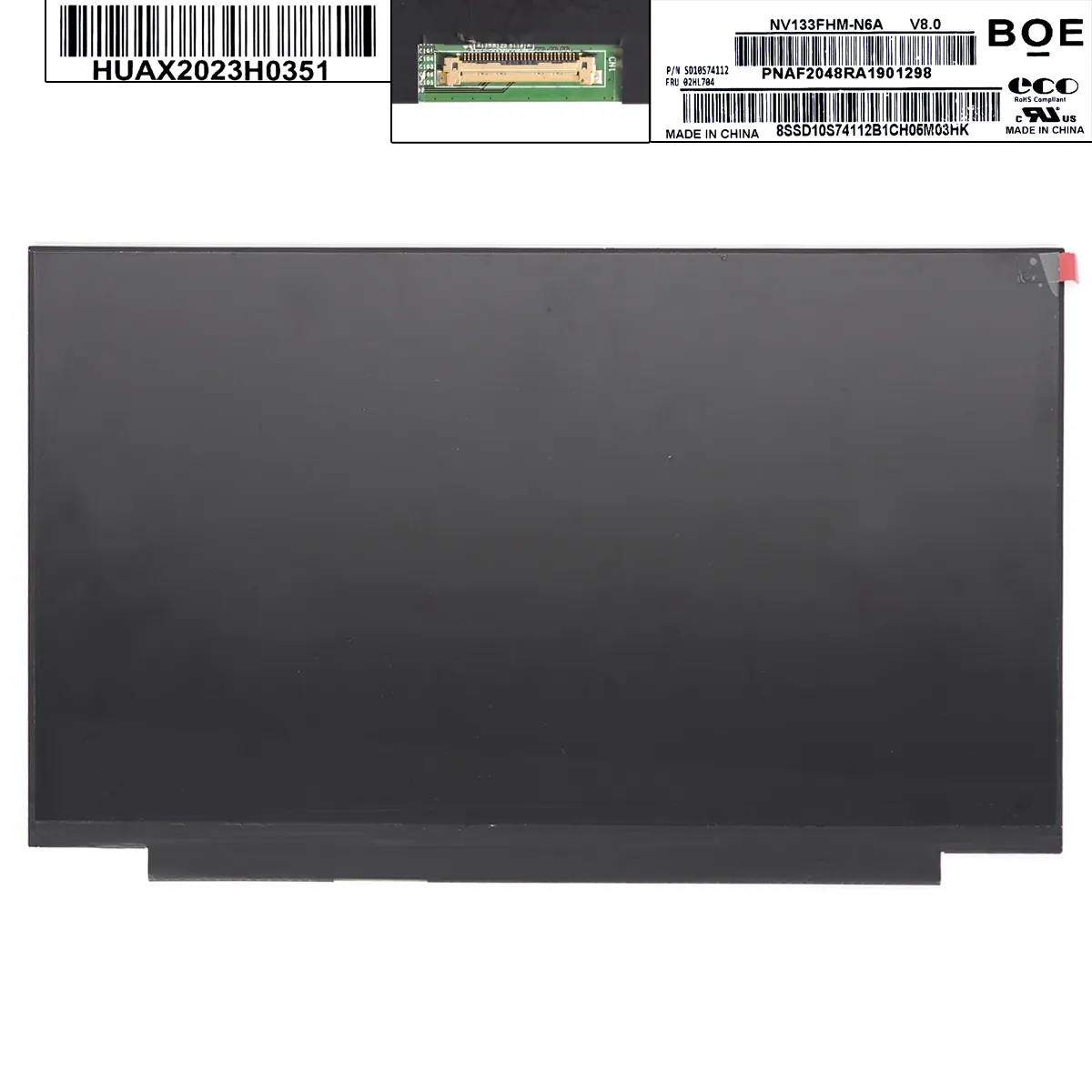 Picture of NV133FHM-N6A V8.0 B133HAN05.A LP133WF7-SPB1 13.3 FHD 30pin For Lenovo ThinkPad X13 X390 X395